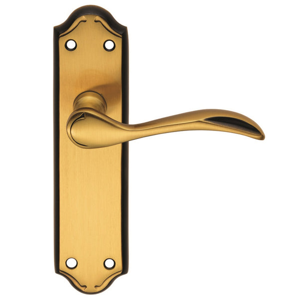 Carlisle Brass - Madrid Lever on Latch Backplate - Florentine Bronze - DL191FB - Choice Handles