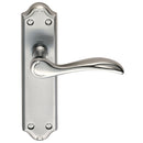 Carlisle Brass - Madrid Lever on Latch Backplate - Satin Chrome - DL191SC - Choice Handles