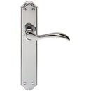 Carlisle Brass - Madrid Lever on Long Latch Backplate - Polished Chrome - DL291CP - Choice Handles