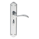 Carlisle Brass - Madrid Lever on  Long WC Backplate - Polished Chrome - DL292CP - Choice Handles