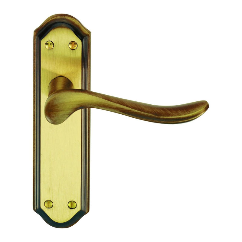 Carlisle Brass - Lytham Lever on Latch backplate - Florentine Bronze - DL451FB - Choice Handles