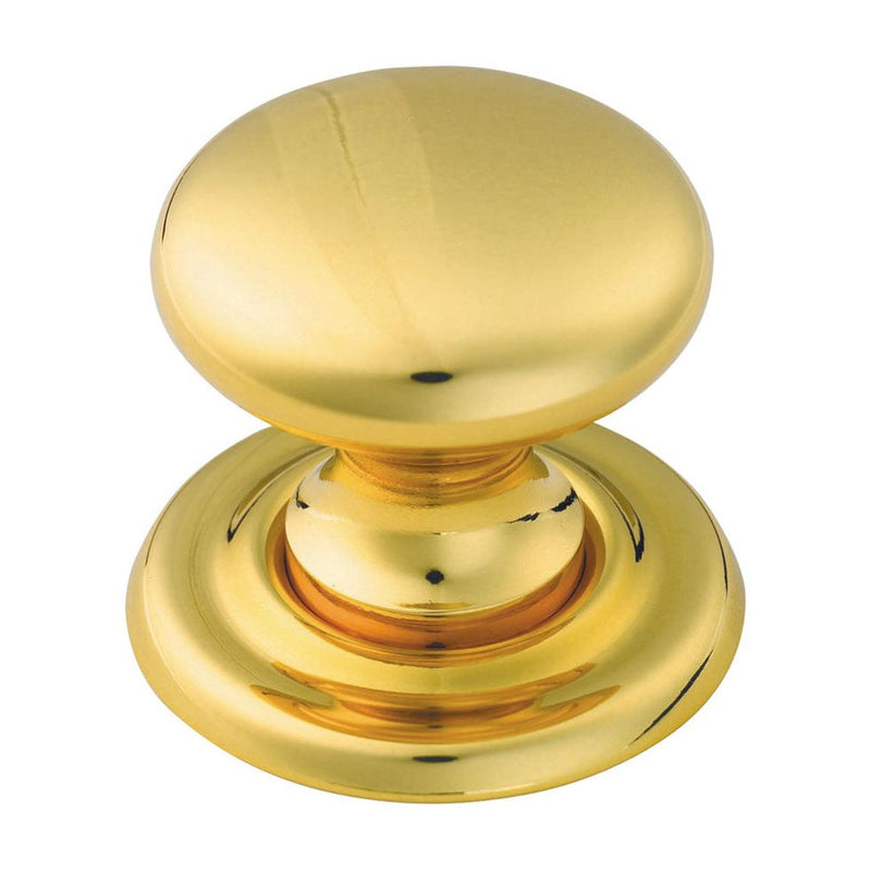 Carlisle Brass - Victorian Knob 25mm - Polished Brass - DL47A - Choice Handles