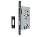 Eurospec - DIN Euro Deadlock-Matt Black-Square-60mm - Matt Black - DLX0060EPMB - Choice Handles
