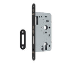 Eurospec - DIN Euro Deadlock-Matt Black-Radius-60mm - Matt Black - DLX0060EPMB/R - Choice Handles