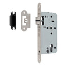 Eurospec - DIN Euro Nightlatch-Satin Stainless Steel-Radius-55mm - Stainless Steel - DLX7255NLSSS/R - Choice Handles