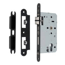 Eurospec - DIN Euro Escape Lock-Matt Black-Radius - Matt Black - DLX7260ESCMB/R - Choice Handles