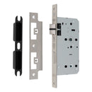 Eurospec - DIN Bathroom Lock-Satin Stainless Steel-55mm-Square - Stainless Steel - DLX7855WCSSS - Choice Handles