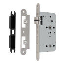 Eurospec - DIN Bathroom Lock-Satin Stainless Steel-60mm-Radius - Stainless Steel - DLX7860WCSSS/R - Choice Handles