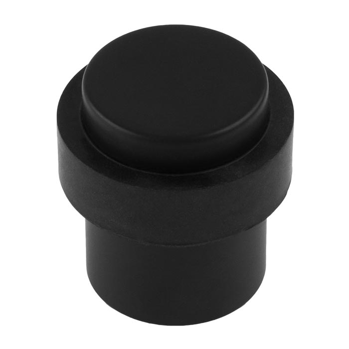 Eurospec - Steelworx Floor Mounted Pedestal Door Stops  - Matt Black - DSF1030MB - Choice Handles