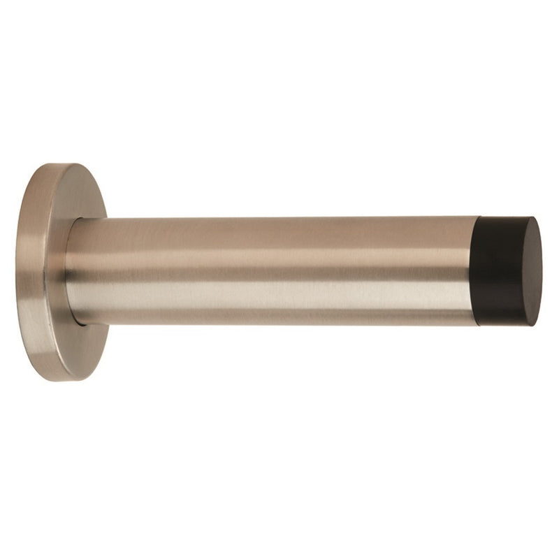 Eurospec - Steelworx Wall Mounted Door Stop 102mm - Satin Stainless Steel - DSW1017SSS - Choice Handles