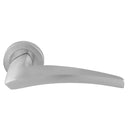 Manital Dune Lever On Round Rose - Satin Chrome - DU5SC - Choice Handles