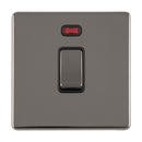 Eurolite Concealed 3mm 1 Gang 20Amp Dp Switch - Black Nickel - ECBN20ADPSWNB - Choice Handles