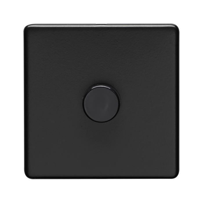 Eurolite Concealed 3mm 1 Gang Dimmer - Matt Black - ECMB1DLED - Choice Handles