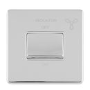 Eurolite Concealed 3mm 6Amp Fan Isolator Switch - Polished Chrome - ECPCFSWW - Choice Handles