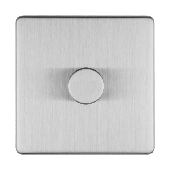 Eurolite Concealed 3mm 1 Gang Led Push On Off 2Way Dimmer - Stainless Steel - ECSS1DLED - Choice Handles