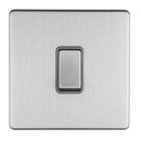 Eurolite Concealed 3mm 2 Gang Intermediate Switch - Stainless Steel - ECSSINTG - Choice Handles