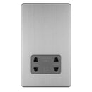Eurolite Concealed 3mm 3 Gang Shaver Socket 230/115V - Stainless Steel - ECSSSHSG - Choice Handles