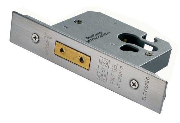 Eurospec - Easi - T- Euro Profile Deadlock 76mm (Radius) - Satin Stainless Steel - EDS5030SSS/R