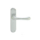 Manital - Ibra Lever on Latch Backplate - Satin Chrome - EL12SC - Choice Handles
