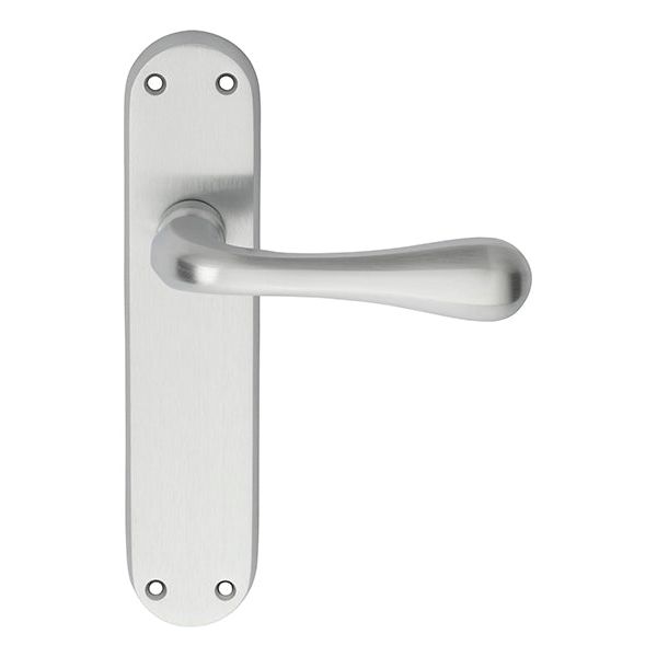 Manital - Astro Lever on Latch Backplate - Satin Chrome - EL22SC - Choice Handles