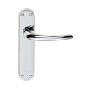 Manital - Lilla Lever on Latch Backplate - Polished Chrome - EL32CP - Choice Handles