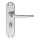 Manital - Lilla Lever on WC Backplate - Satin Chrome - EL33SC - Choice Handles