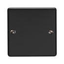 Eurolite Enhance Decorative Single Blank Plate - Matt Black - EN1BMBB - Choice Handles