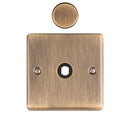 Eurolite - Dimmer Switch Plate-Antique Brass-1 Gang - EN1DIMABB - Choice Handles