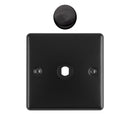 Eurolite - Dimmer Switch Plate-Matt Black-1 Gang - EN1DIMMBB - Choice Handles