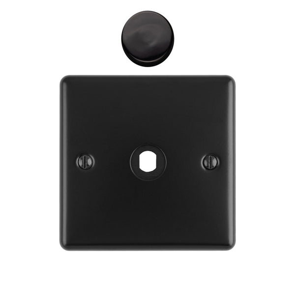 Eurolite - Dimmer Switch Plate-Matt Black-1 Gang - EN1DIMMBB