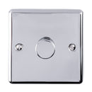 Eurolite Enhance Decorative 1 Gang Dimmer - Polished Chrome - EN1DLEDPC - Choice Handles