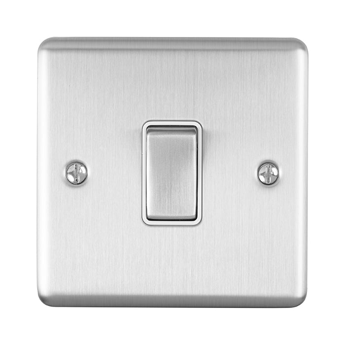 Eurolite Enhance Decorative 1 Gang Switch - Satin Stainless - EN1SWSSW - Choice Handles