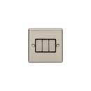 Eurolite Enhance Decorative 3 Gang Switch - Satin Stainless - EN3SWSSB - Choice Handles