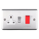 Eurolite Enhance Decorative 45Amp Switch With A Socket - Satin Stainless - EN45ASWASSSW - Choice Handles