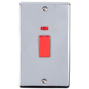 Eurolite Enhance Decorative 45Amp Switch With Neon Indicator - Polished Chrome - EN45ASWNPCG - Choice Handles