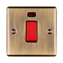 Eurolite Enhance Decorative 45Amp Switch With Neon Indicator - Antique - EN45ASWNSABB - Choice Handles