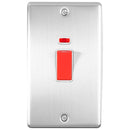 Eurolite Enhance Decorative 45Amp Switch With Neon Indicator - Satin Stainless - EN45ASWNSSW - Choice Handles