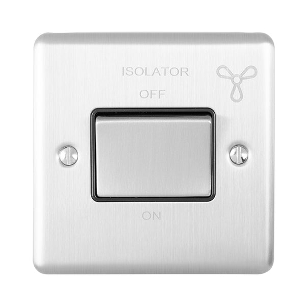 Eurolite Enhance Decorative Fan Switch - Satin Stainless - ENFSWSSG - Choice Handles