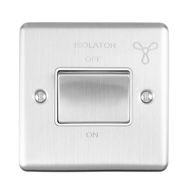 Eurolite Enhance Decorative Fan Switch - Satin Stainless - ENFSWSSW - Choice Handles
