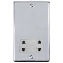 Eurolite Enhance Decorative Shaver Socket - Polished Chrome - ENSHSPCG - Choice Handles