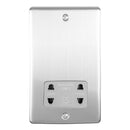 Eurolite Enhance Decorative Shaver Socket - Satin Stainless - ENSHSSSG - Choice Handles