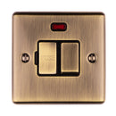 Eurolite Enhance Decorative Switched Fuse Spur With Neon Indicator - Antique - ENSWFNABB - Choice Handles