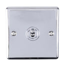 Eurolite Enhance Decorative 1 Gang Toggle Switch - Polished Chrome - ENT1SWPC - Choice Handles