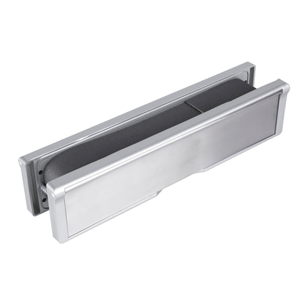 Eurospec  - Intumescent Letterbox Assemblies 254mm. SSS - Satin Stainless Steel - ES308 - Choice Handles