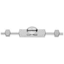 Carlisle Brass - Espagnolette - Oval Knob Set With 2 X 1.2 Mtr Rods & Keepers - Satin Chrome - ES34SC - Choice Handles