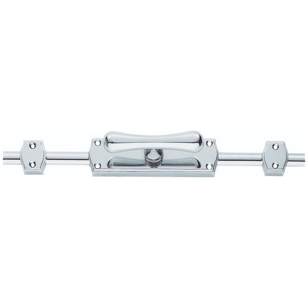 Carlisle Brass - Espagnolette - Tee Knob Set With 2 X 1.2M Brass Rods & Keepers - Satin Chrome - ES35SC