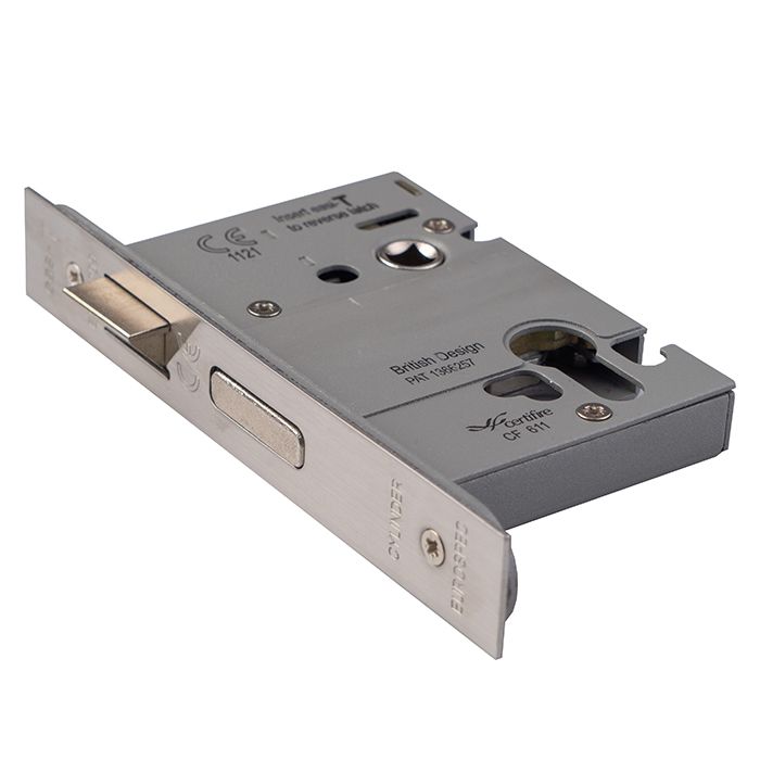 Eurospec - Euro Profile High Security Cylinder Sashlock (replacement lock case only) - Satin Stainless Steel - ESBL5025SSS