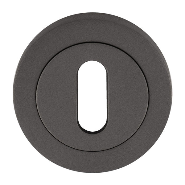 Carlisle Brass - Carlisle Brass Lock Escutcheon - Anthracite - EUL002ANT - Choice Handles