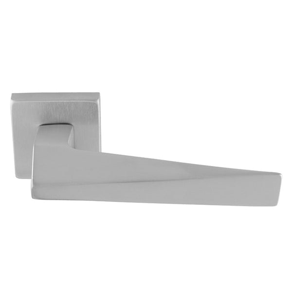 Carlisle Brass Bordo Lever On Concealed Fix Push-On Square Rose - Satin Chrome - EUL140SC