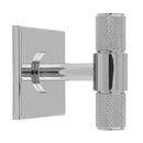 Carlisle Brass - Knurled T-Bar on backplate 40mm - Polished Chrome - BP701CP40CP - Choice Handles